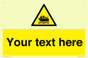Custom warning ferries crossing vessels